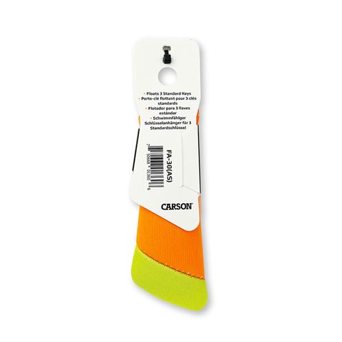 Anillo de llave flotante de Carson para 3 teclas - Amarillo naranja