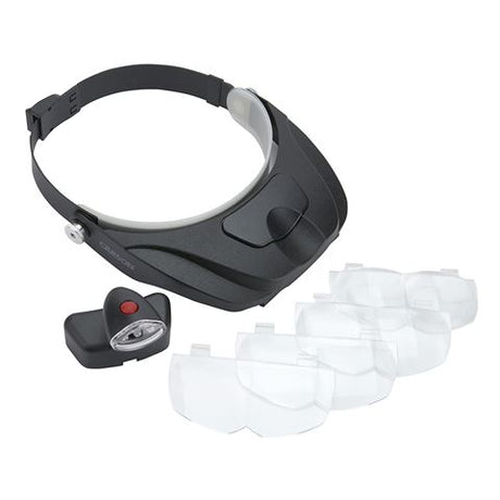 Carson Head Loop Pro Series Magnivisor Deluxe with LED and 4 lenses