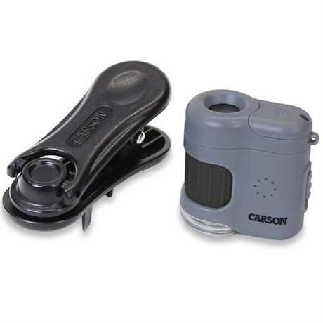 Carson Zakmicroscope MM-380 Microminini 20X con adaptador de teléfonos inteligentes