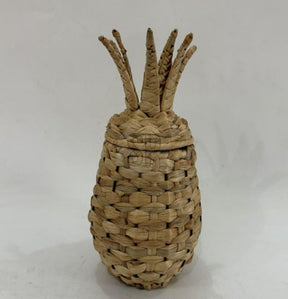 Cosydecor ananas mand riet 22x20x35cm