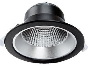 Enzo cct led downlighter zwart reflector 10w tri-white dimbaar - led2503
