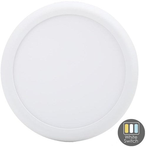 Enzo cct led panel downlighter wit 12-18w tri-white ip44 - led2540