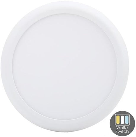 Enzo cct led panel downlighter wit 18-25w tri-white ip44 - led2542