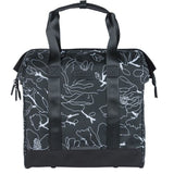 Basil fietsshopper grand flower mik 23l 12 x 35 x 35 cm - zwart