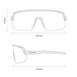 Shimano technium l road matte white - sports glasses