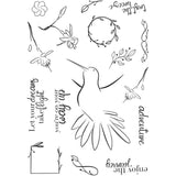 Creative expressions • clear stempel set a5 blossoms in flight