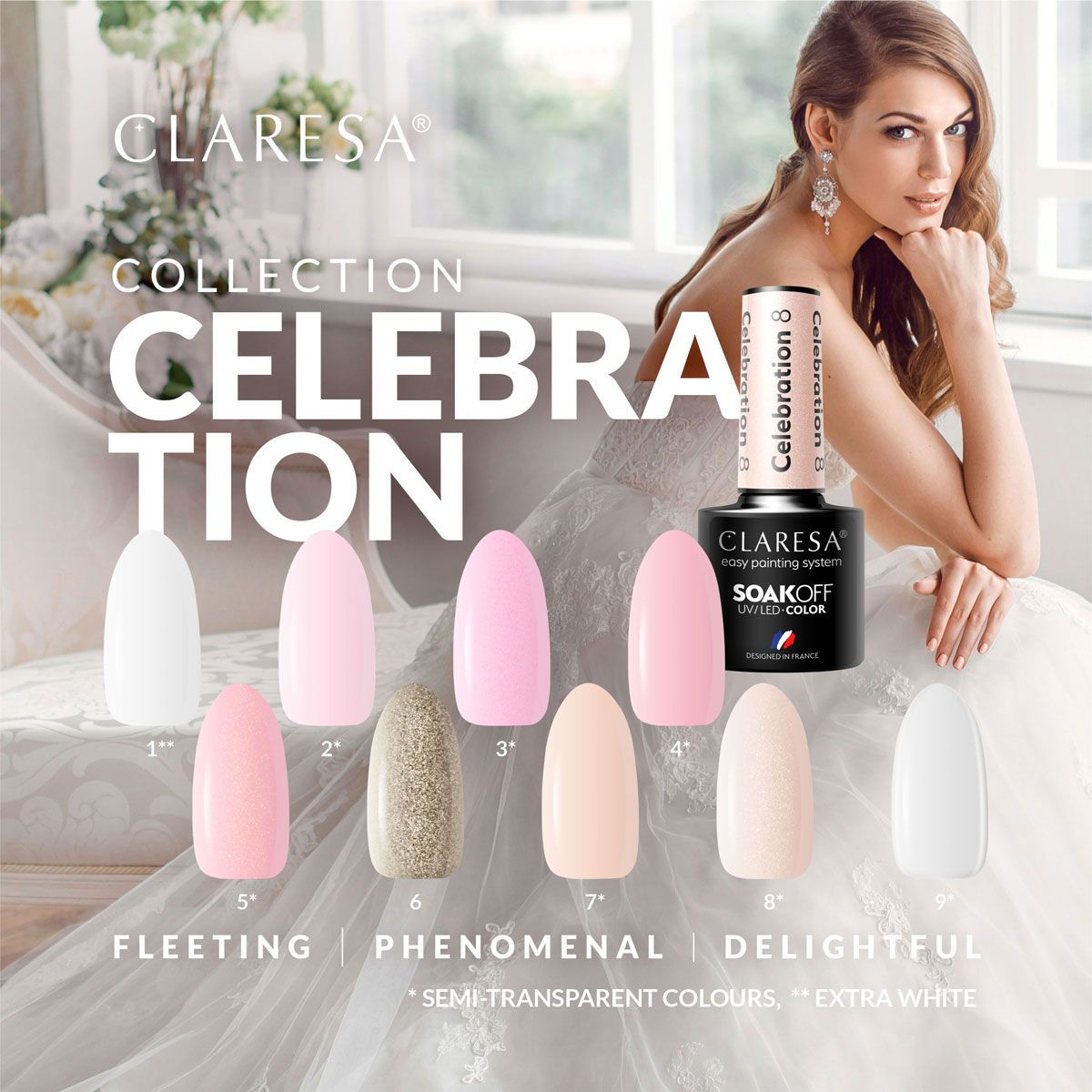 Claresa uv led gellak 5ml celebration 1