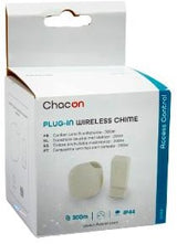 Enzo chacon draadloze deurbel set 300m plug-in design wit + flits - 8415101