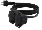 Enzo chacon verlengsnoer rubber tweeweg 3x1,5qmm 10m - 1167145