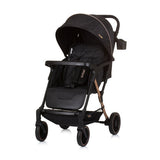 Chipolino amber opvouwbare buggy met voetenhoes obsidian zwart