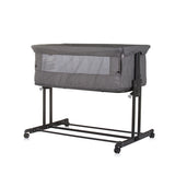 Chipolino zen co-sleeper box met klamboe granite grijs