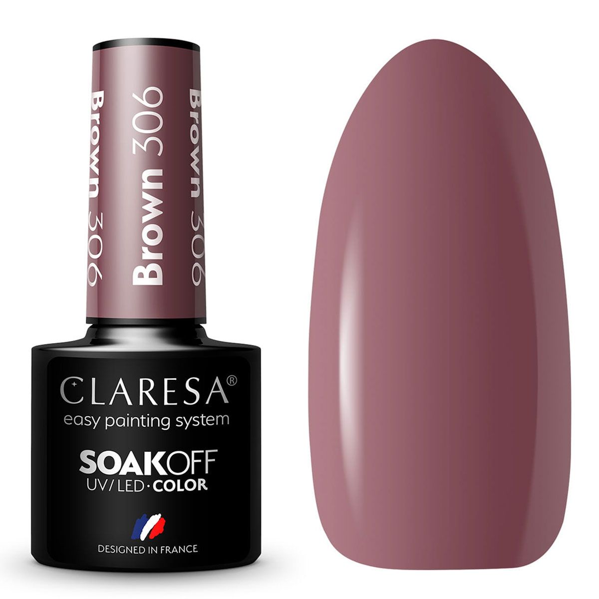 Claresa uv led gellak 5ml brown 306 classic look