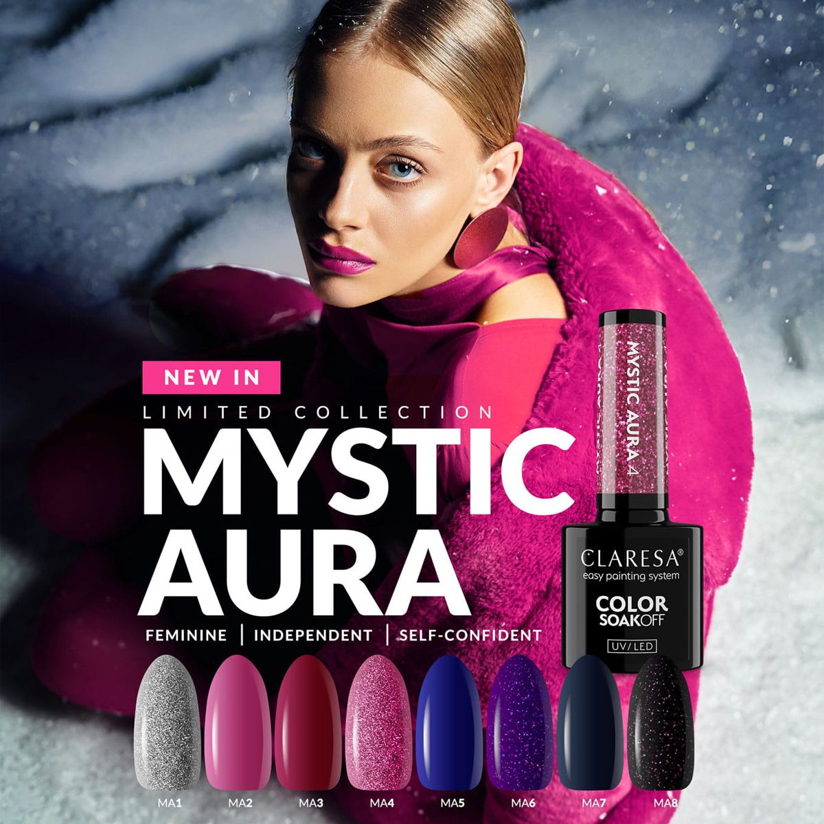 Claresa uv led gellak 5ml mystic aura 5