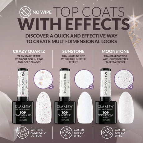 Claresa top crazy quartz no wipe 5ml