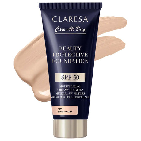 Claresa beauty protective foundation spf 50 1w light warm 30ml