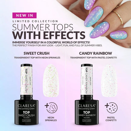 Claresa top coat no wipe sweet crush 5ml