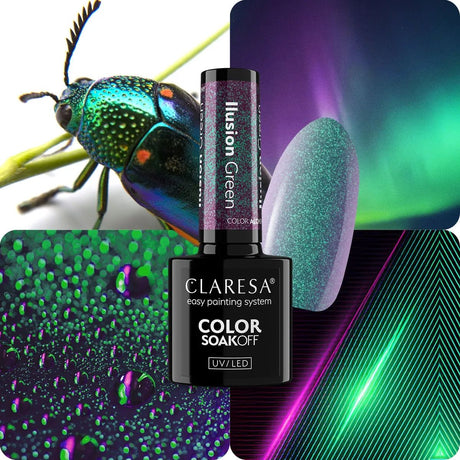 Claresa uv led gellak 5ml color alchemy - illusion green