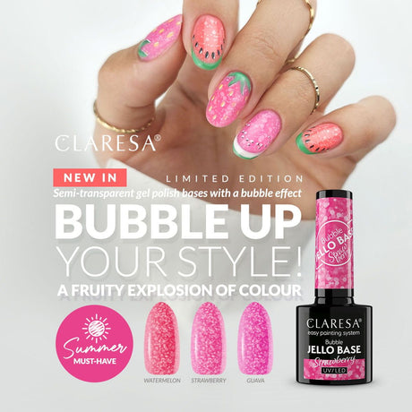 Claresa bubble jello base coat watermelon 5ml