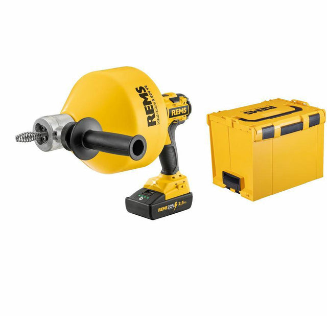 Rems mini-cobra s ingesteld 22v i-box om de leidingen te draineren
