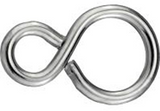 Connex s-haak gesloten 27mm 10st ni - ky6550015