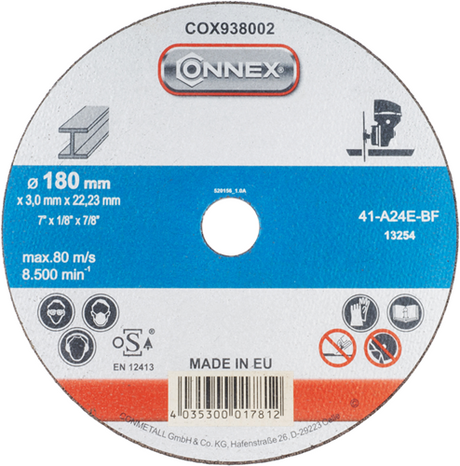 Connex slijpschijf metaal 180mm - cox938002