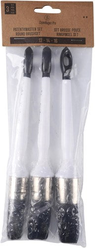Copenhagen pro kwastenset - universeel patentkwast - maat 12-14-16 - synthetisch haar - 3-delig - vol kunststof steel - 23.900.05