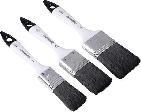 Copenhagen pro kwastenset - universeel platte kwast - maat 12-14-16 - synthetisch haar - 3-delig - vol kunststof steel - 23.900.06