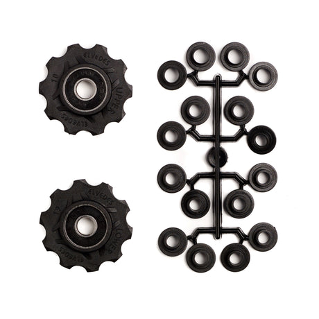 derailleurwieltjes 10 tanden 8S zwart 2 stuks