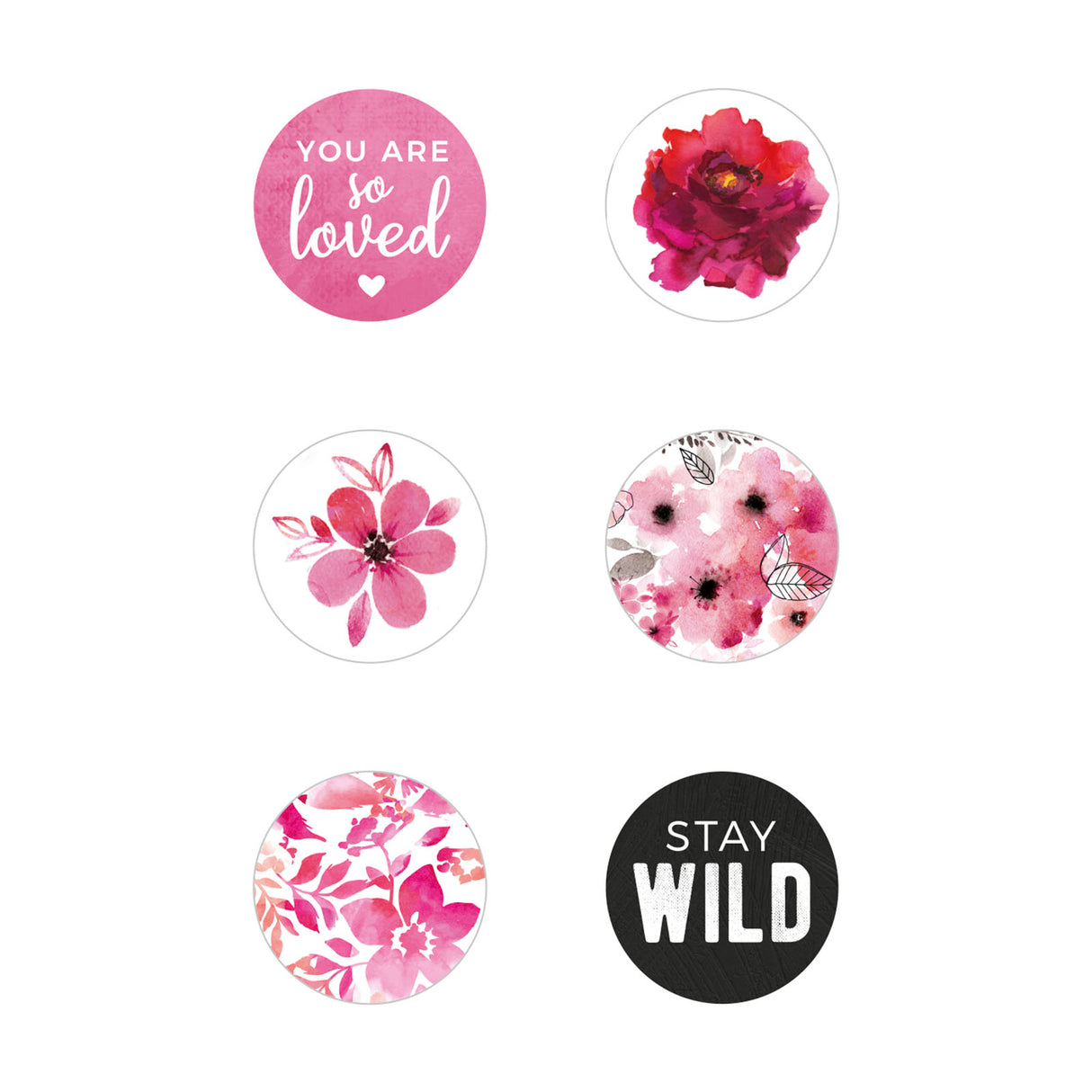 Kaisercraft • curios magenta 6pcs