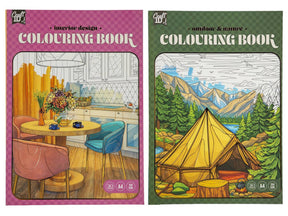 Craft id kleurboek a4 24 bladzijdes 2 assorti