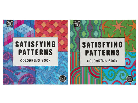 Craft id kleurboek patterns 20x20cm, 24 sheets 2 assorti