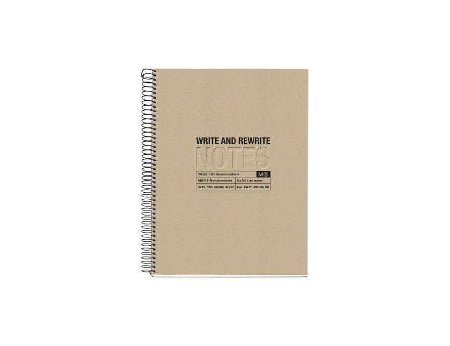 Miquelrius notitieboek - craft - a5 gelinieerd - 120 blz