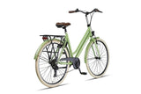 Crown new york 28 inch 53 cm dames 7v v-brakes groen