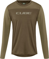 Cube round neck pro tm - mtb long sleeve jersey