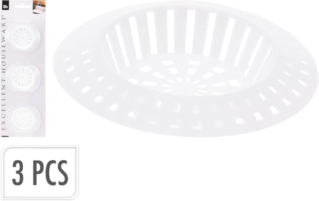 Excellent houseware gootsteenfilter set a 3 stuks