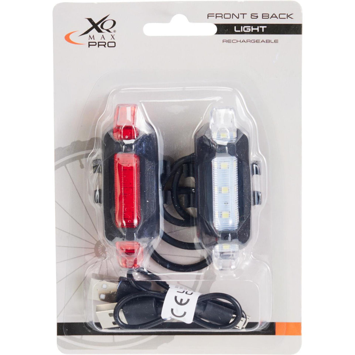 Xqmax fietslamp set 2-delig op usb