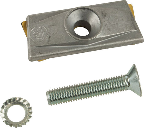 Hebie stand plaat m bout 10mm tweepoot 699