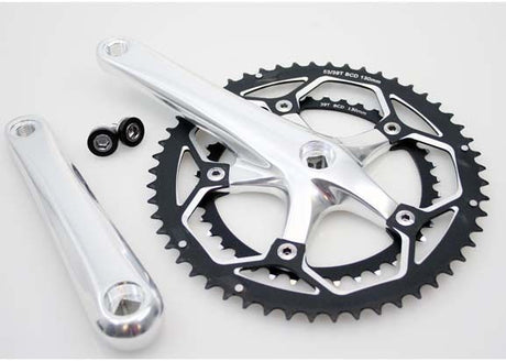 crankstel Race 8 9v 53 39 alu zilver