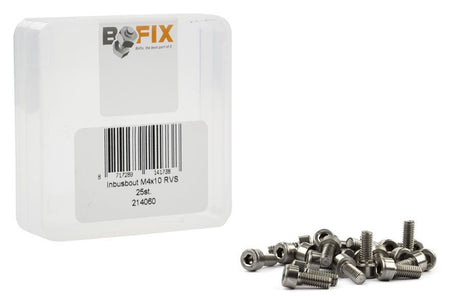 Bofix bout inbus m4x10 rvs (p25)
