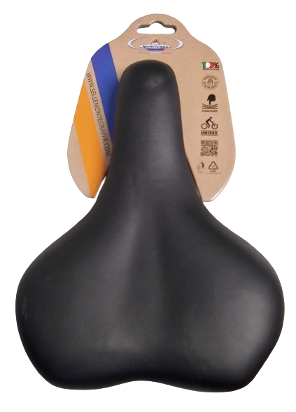 Selle Montegrappa Saddle Nevea Black on Card