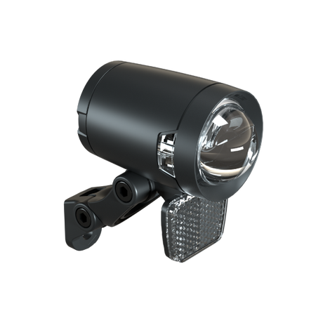 Koplamp Herrmans H-Black Pro dynamo - aan uit functie - met houder - 200 lumen