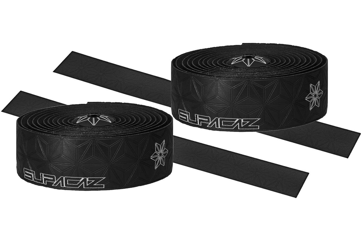 Supacaz Super Sticky Kushaxy Stepping Tape Black Black Wäiss abegraff Aluminium Stenkplug