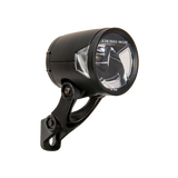 Koplamp Herrmans H-Black MR8 dynamo - aan uit functie -met houder - 180 lumen