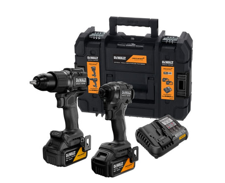 Dewalt dck2222mp2t-qw | xr x mclaren brushless 2-delige accu combiset 18v in tstak (2x 5.0ah accu + lader) - dck2222mp2t-qw