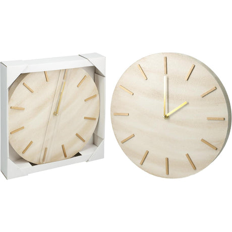 Home styling klok mdf marmer look ø30cm