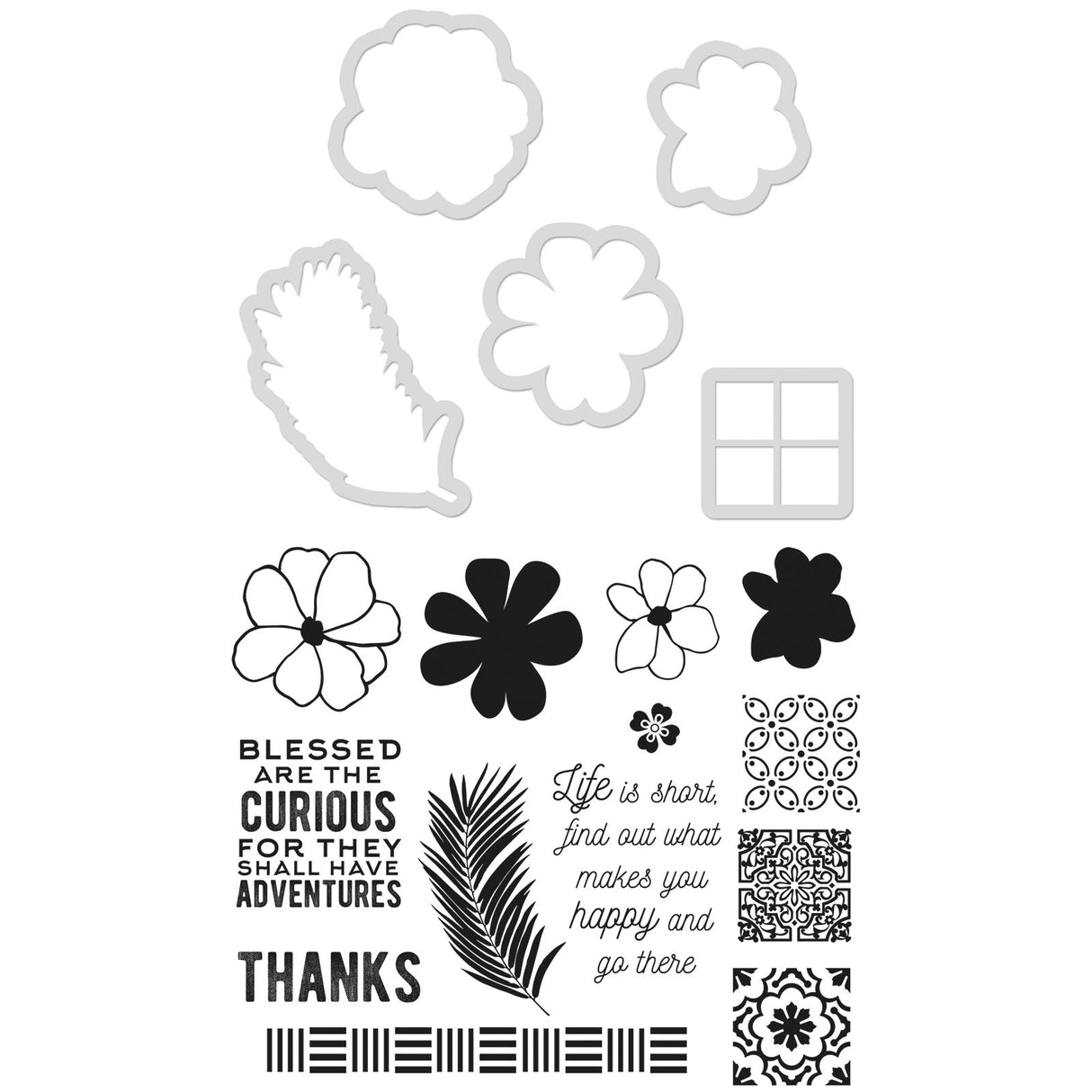 Kaisercraft • decorative die stamp tropics