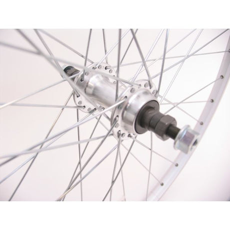 Achterwiel 28 x 1 4 zac19 freewheel vast - zilver