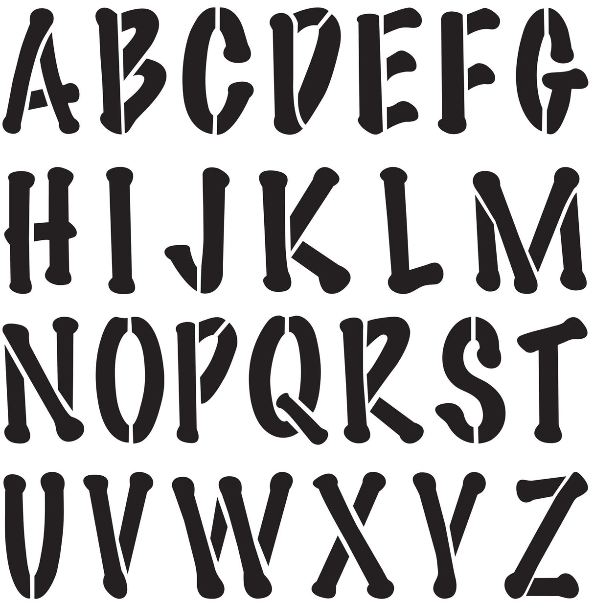 Delta • stencil mania x1 poster alphabet 9cm.