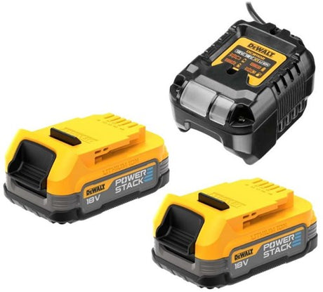 Dewalt xr serie - gereedschapsaccu en lader - 1.7ah - 18v - powerstack technologie