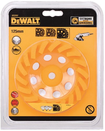 Dewalt accessoires diamantslijpkop turbo 125mm - dt3797-qz